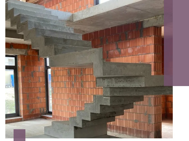 Изготовление бетонных лестниц под ключ в Луховицах