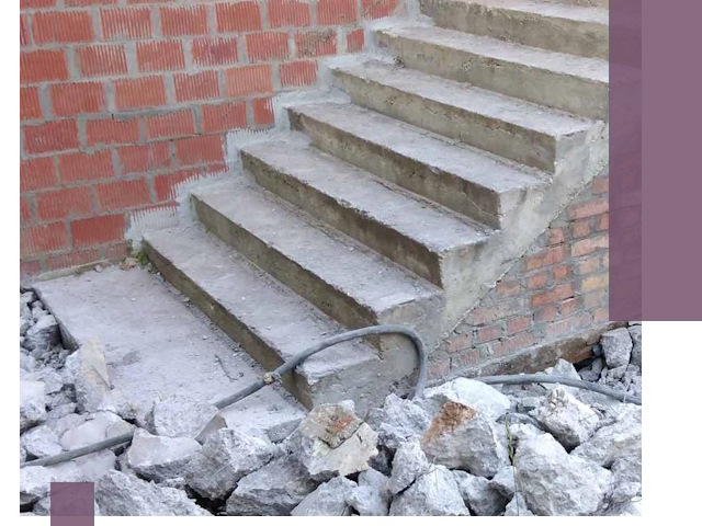 Демонтаж бетонных лестниц в Луховицах: быстро и безопасно