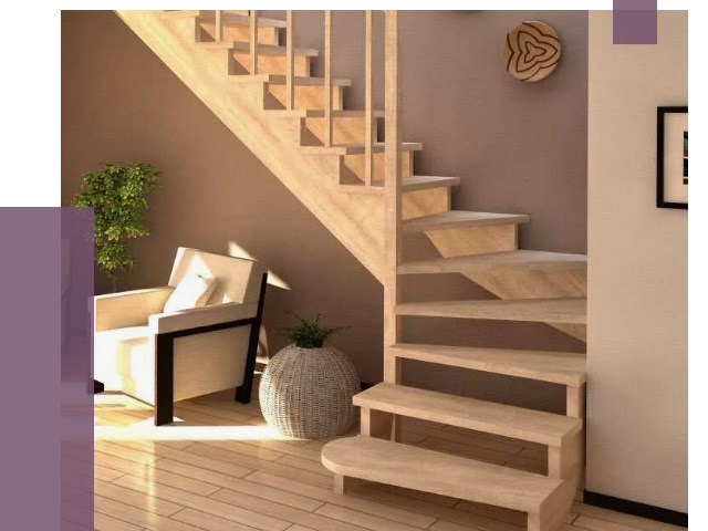 Изготовление Г-образных лестниц в Луховицах от 19138 руб. 