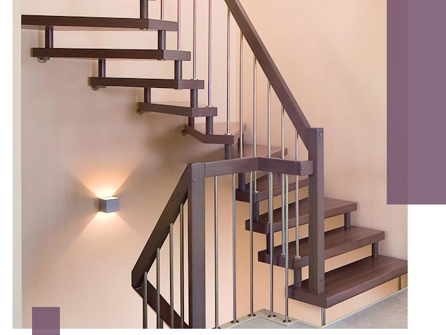 Изготовление лестниц на больцах в Луховицах под ключ