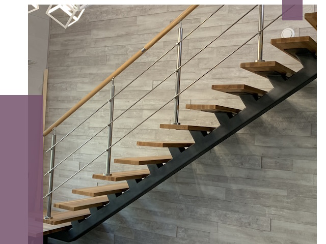 Изготовление лестниц на монокосоуре в Луховицах от 77070 руб. 