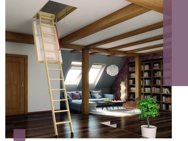 Чердачные лестницы под ключ в Луховицах: изготовление и монтаж