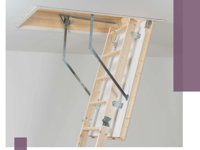 Установка чердачной лестницы под ключ в Луховицах