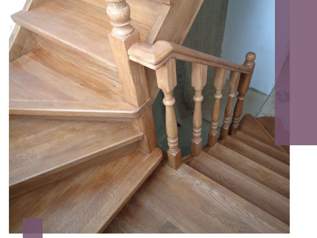 Дубовые лестницы под ключ в Луховицах: изготовление и монтаж