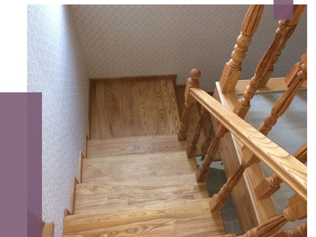 Сосновые лестницы в Луховицах под ключ от 8173 руб.  | ПРОЛЁТ-Лхв