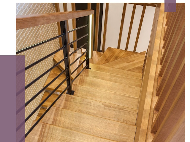 Лестницы из ясеня в Луховицах под ключ от 10138 руб. 
