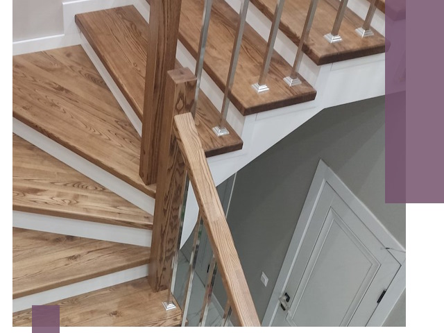 Обшивка металлических лестниц под ключ в Луховицах