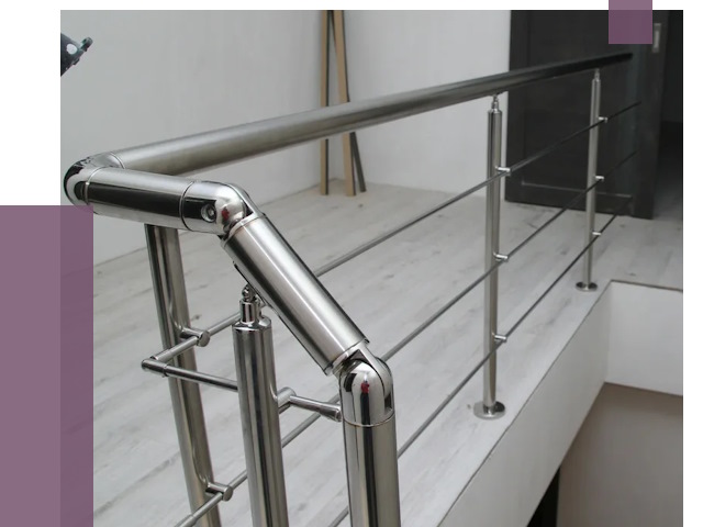 Перила из нержавеющей стали в Луховицах от 9104 руб. под ключ | ПРОЛЁТ-Лхв