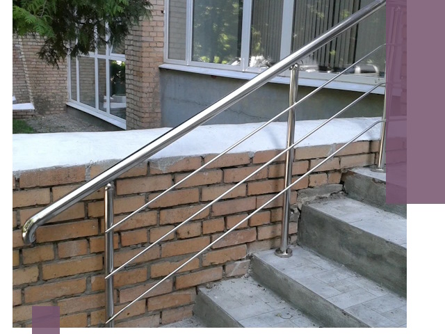 Перила из нержавеющей стали высокого качества в Луховицах