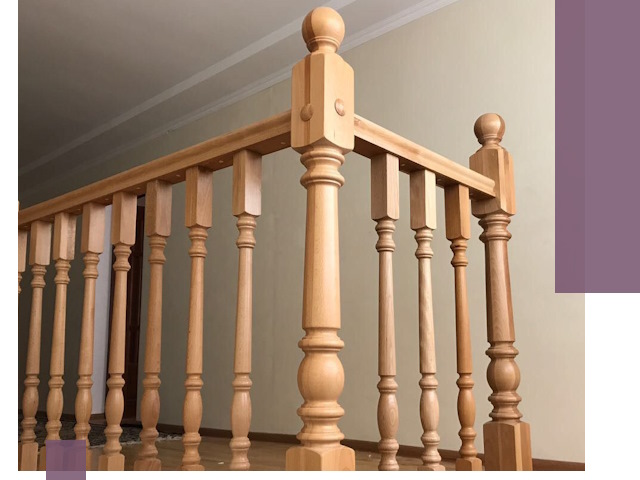 Деревянные перила на заказ в Луховицах: монтаж и изготовление