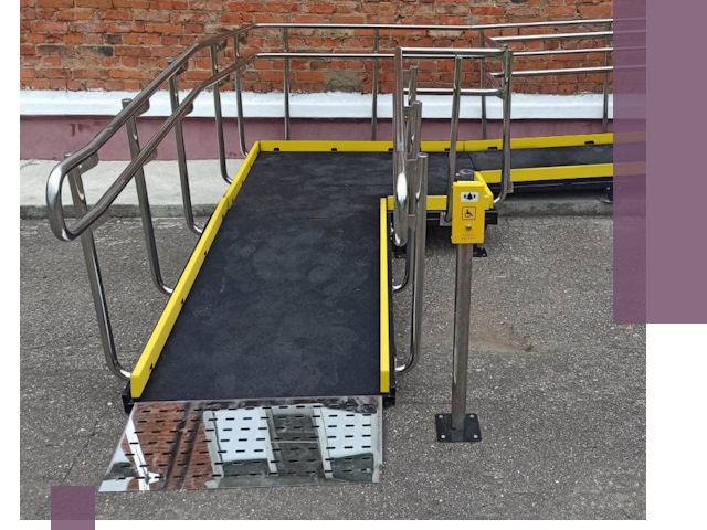 Изготовление наклонных пандусов для инвалидов в Луховицах