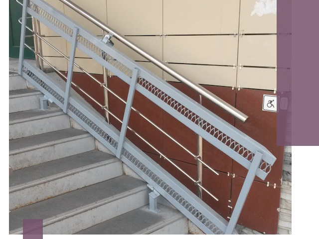 Изготовление откидных пандусов под ключ в Луховицах