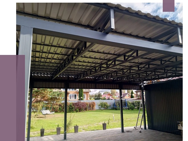 Монтаж навесов в Луховицах от 7448 руб. — установка навеса | ПРОЛЁТ-Лхв