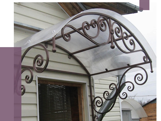 Изготовление козырьков в Луховицах от 7448 руб. — заказать | ПРОЛЁТ-Лхв