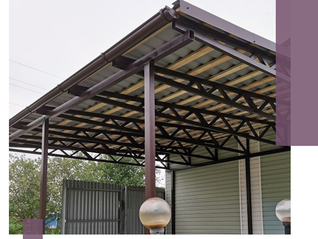 Навесы под ключ в Луховицах: изготовление, монтаж и гарантия