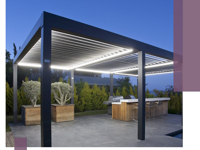 Навесы отдельно стоящие под ключ в Луховицах из металла и поликарбоната