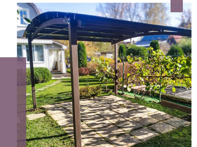 Навесы для дачи в Луховицах от 12880 руб. под ключ — ПРОЛЁТ-Лхв