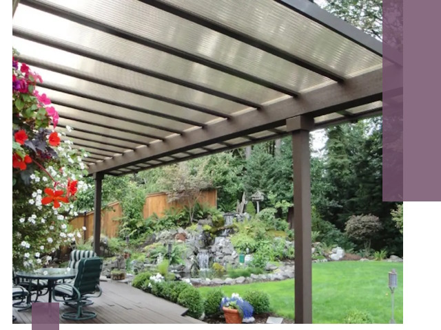 Навесы из поликарбоната под ключ в Луховицах быстро и надёжно