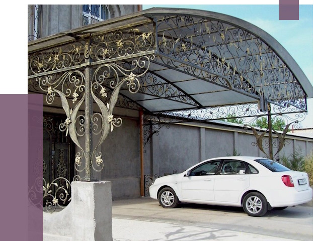 Кованые навесы в Луховицах от 14742 руб. | ПРОЛЁТ-Лхв