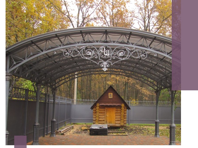 Кованые навесы премиум-класса под заказ в Луховицах