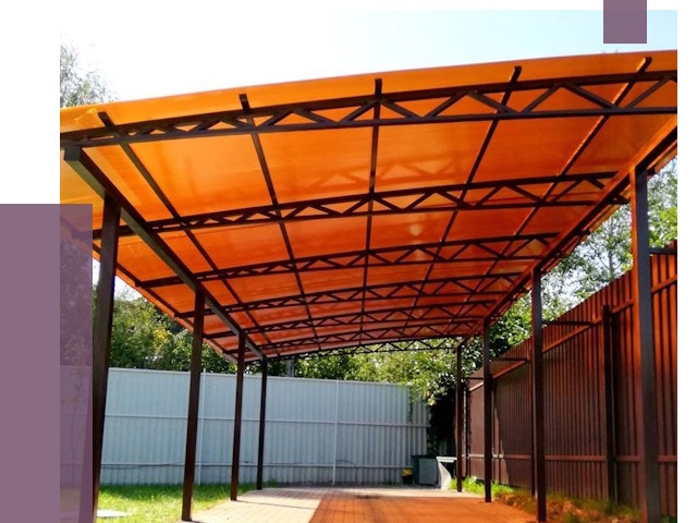 Односкатные навесы под ключ в Луховицах от 13293 руб. 