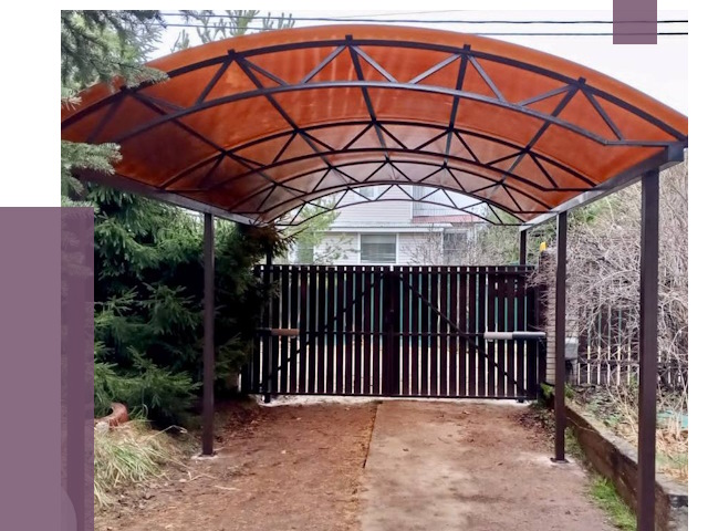 Арочные навесы в Луховицах от 12880 руб. — изготовление и монтаж | ПРОЛЁТ-Лхв