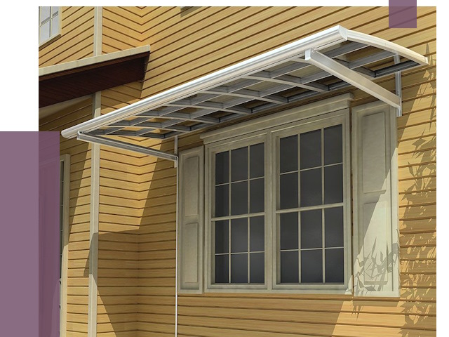Козырьки над окнами в Луховицах от 7707 руб. — монтаж, покупки | ПРОЛЁТ-Лхв