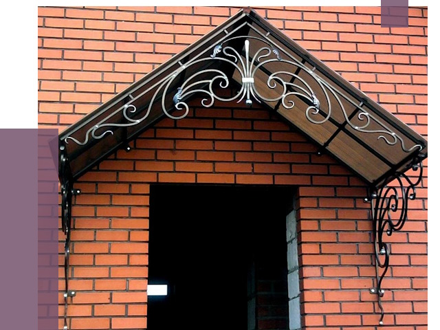 Металлические козырьки в Луховицах от 10811 руб. 