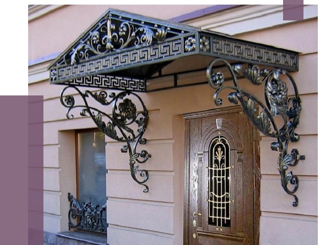 Кованые козырьки в Луховицах под ключ от 12880 руб. — ПРОЛЁТ