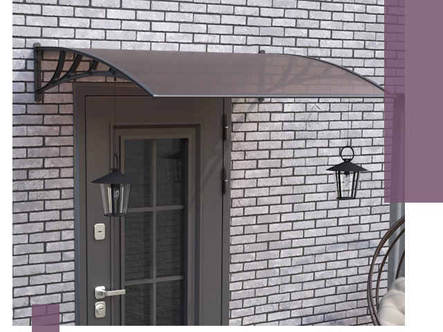 Недорогие козырьки и навесы под ключ в Луховицах