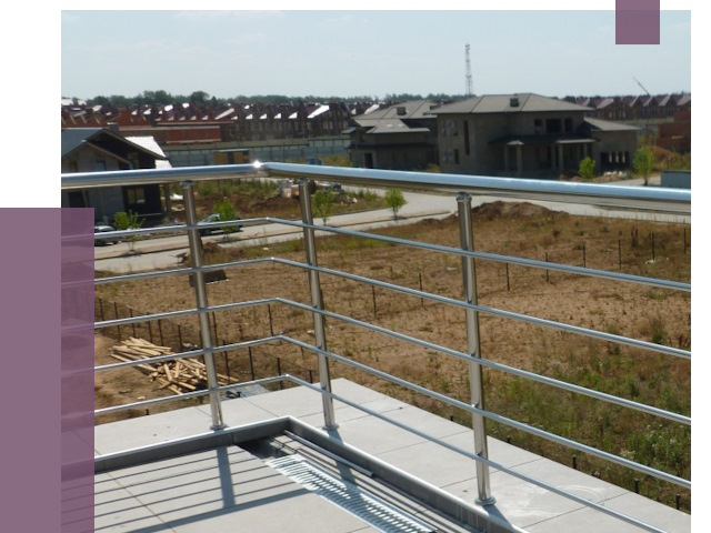 Парапеты из нержавеющей стали в Луховицах от 8069 руб. за м² | ПРОЛЁТ-Лхв