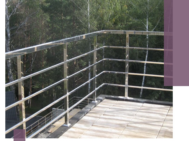 Парапеты из нержавеющей стали в Луховицах — изготовление и монтаж