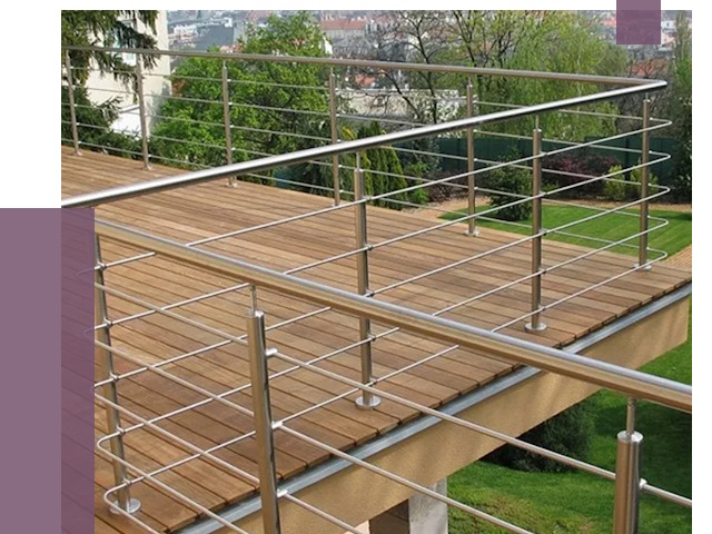 Алюминиевые парапеты в Луховицах под ключ от 7862 руб. 