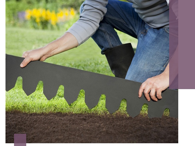 Металлические бордюры для газона в Луховицах — изготовление и монтаж