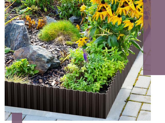 Металлические бордюры для клумб в Луховицах — производство и монтаж