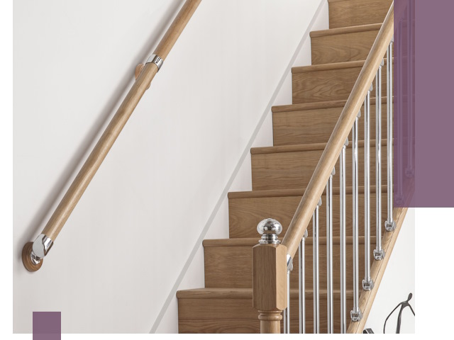 Пристенные поручни из стали и нержавейки под монтаж в Луховицах